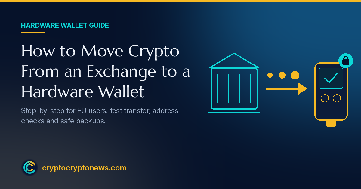 How to Move Crypto From an Exchange to a Hardware Wallet